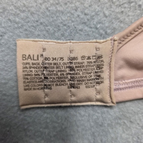 Bali Passion For Comfort Minimizer Bra 34DD Beige Underwire Lace 3385 - Picture 3 of 3